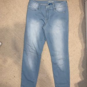 Light wash jeans